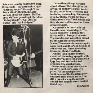 ジョニー・サンダース & ザ・ハートブレイカーズ JOHNNY